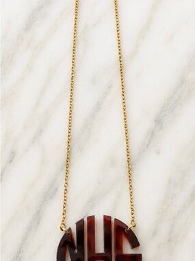 Custom NHS Acrylic Monogram Necklace
